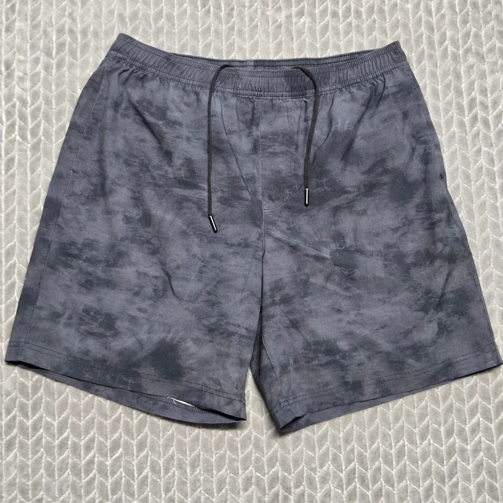 Chubbies Mens 7 Inch Everywear Shorts Grey Tie Dye Lined Size Large